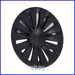 4PCS 19in Wheel Hub Cap Matte Black Sporty Wheel Rim Cover Part For Mo HEN