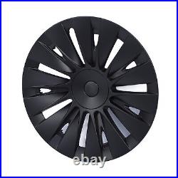 4PCS 19in Wheel Hub Cap Matte Black Sporty Wheel Rim Cover Part For Mo HEN