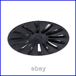 4PCS 19in Wheel Hub Cap Matte Black Sporty Wheel Rim Cover Part For Mo HEN