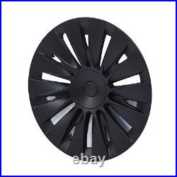 4PCS 19in Wheel Hub Cap Matte Black Sporty Wheel Rim Cover Part For Mo HEN