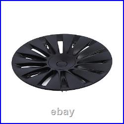 4PCS 19in Wheel Hub Cap Matte Black Sporty Wheel Rim Cover Part For Mo HEN