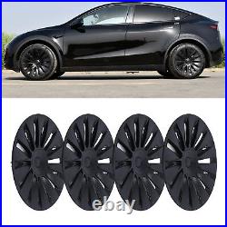 4PCS 19in Wheel Hub Cap Matte Black Sporty Wheel Rim Cover Part For Mo HEN