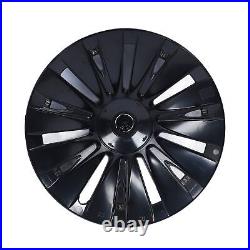 4PCS 19in Wheel Hub Cap Matte Black Sporty Wheel Rim Cover Part For Mo HEN