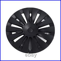 4PCS 19in Wheel Hub Cap Matte Black Sporty Wheel Rim Cover Part For Mo HEN