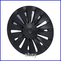 4PCS 19in Wheel Hub Cap Matte Black Sporty Wheel Rim Cover Part For Mo HEN