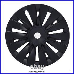 4PCS 19in Wheel Hub Cap Matte Black Sporty Wheel Rim Cover Part For Mo HEN