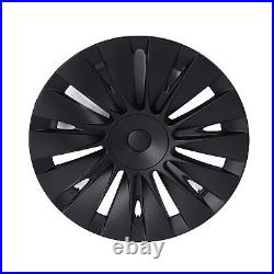 4PCS 19in Wheel Hub Cap Matte Black Sporty Wheel Rim Cover Part For Mo HEN