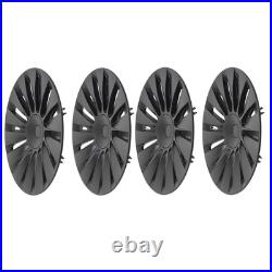 4PCS 19in Wheel Hub Cap Matte Black Sporty Wheel Rim Cover Replacement For Model