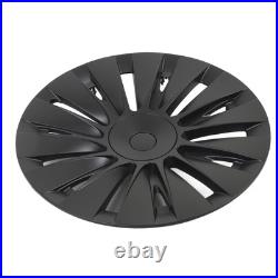 4PCS 19in Wheel Hub Cap Matte Black Sporty Wheel Rim Cover Replacement For Model