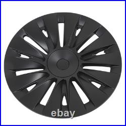 4PCS 19in Wheel Hub Cap Matte Black Sporty Wheel Rim Cover Replacement For Model