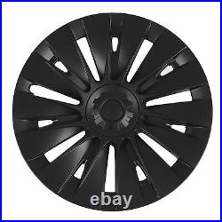 4PCS 19in Wheel Hubcap Matte Black Reduce Wind Resistance Part For Mod REL