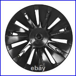 4PCS 19in Wheel Hubcap Matte Black Reduce Wind Resistance Part For Mod SLS