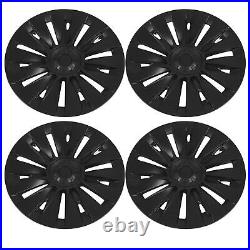 4PCS 19in Wheel Hubcap Matte Black Reduce Wind Resistance Part For Mod SLS