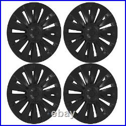 4PCS 19in Wheel Hubcap Matte Black Reduce Wind Resistance Part For Mod SLS