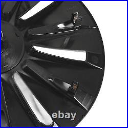 4PCS 19in Wheel Hubcap Matte Black Reduce Wind Resistance Part For Mod SLS