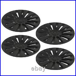 4PCS 19in Wheel Hubcap Matte Black Reduce Wind Resistance Part For Mod SLS