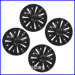 4PCS 19in Wheel Hubcap Matte Black Reduce Wind Resistance Part For Mod SLS