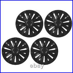 4PCS 19in Wheel Hubcap Matte Black Reduce Wind Resistance Part For Mod SLS