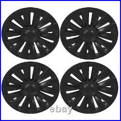 4PCS 19in Wheel Hubcap Matte Black Reduce Wind Resistance Part For Mod SLS