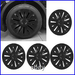 4PCS 19in Wheel Hubcap Matte Black Reduce Wind Resistance Part For Mod SLS