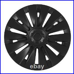 4PCS 19in Wheel Hubcap Matte Black Reduce Wind Resistance Part For Mod SLS