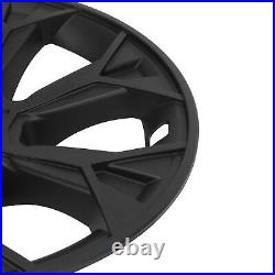 4PCS 19in Wheel Hubcap Snap On Matte Black Full Protection For Model Y