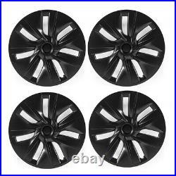 4PCS For Tesla Model Y 2020-23 19inch Wheel Cover Hubcaps Rim Cover Matte Black