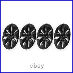 4PCS For Tesla Model Y 2020-23 19inch Wheel Cover Hubcaps Rim Cover Matte Black