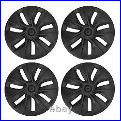 4PCS Wheel Cover Hubcap 19 Inch Matte Black Wheel Cover Wheel Hub Caps ABS Car