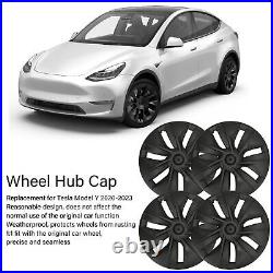 4PCS Wheel Cover Hubcap 19 Inch Matte Black Wheel Cover Wheel Hub Caps ABS Car