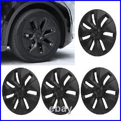 4PCS Wheel Cover Hubcap 19 Inch Matte Black Wheel Cover Wheel Hub Caps ABS Car