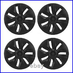 4PCS Wheel Cover Hubcap 19 Inch Matte Black Wheel Cover Wheel Hub Caps ABS Car