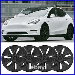 4PCS Wheel Cover Hubcap 19 Inch Matte Black Wheel Cover Wheel Hub Caps ABS Car