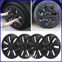 4PCS Wheel Cover Hubcap 19 Inch Matte Black Wheel Cover Wheel Hub Caps ABS Car