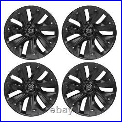 4PCS Wheel Cover Hubcap 19 Inch Matte Black Wheel Cover Wheel Hub Caps ABS Car