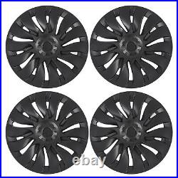 4PCS Wheel Hub Cap For Model Y 2020-2023 19in Matte Black Stylish