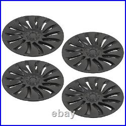 4PCS Wheel Hub Cap For Model Y 2020-2023 19in Matte Black Stylish