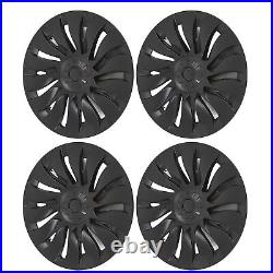 4PCS Wheel Hub Cap For Model Y 2020-2023 19in Matte Black Stylish