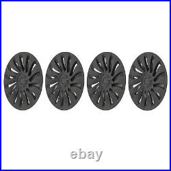 4PCS Wheel Hub Cap For Model Y 2020-2023 19in Matte Black Stylish
