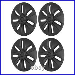 4PCS Wheel Hub Cap Matte Black High Strength Textured Design Replacement Fo OU