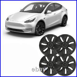 4PCS Wheel Hub Cap Matte Black High Strength Textured Design Replacement Fo OU