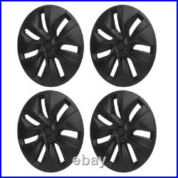 4PCS Wheel Hub Cap Matte Black High Strength Textured Design Replacement Fo OU