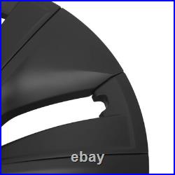 4PCS Wheel Hub Cap Matte Black High Strength Textured Design Replacement Fo OU