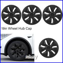 4PCS Wheel Hub Cap Matte Black High Strength Textured Design Replacement Fo OU