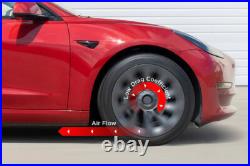 4Pcs 18 Wheel Cover Hubcaps Rim Cover For Tesla Model 3 2017-2023 Matte Black