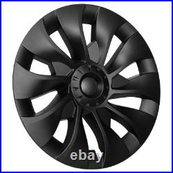 4Pcs 18 Wheel Cover Hubcaps Rim Cover For Tesla Model 3 2017-2023 Matte Black