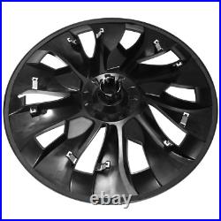 4Pcs 18 Wheel Cover Hubcaps Rim Cover For Tesla Model 3 2017-2023 Matte Black