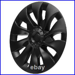 4Pcs 18 Wheel Cover Hubcaps Rim Cover Matte Black For Tesla Model 3 2017-2023