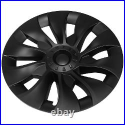 4Pcs 18 Wheel Cover Hubcaps Rim Cover Matte Black For Tesla Model 3 2017-2023