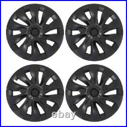 4Pcs 18in Wheel Hubcap Matte Black Cool Sporty Replacement